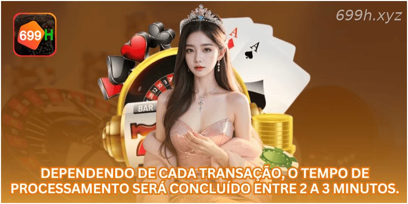 Dependendo de cada transação, o tempo de processamento será concluído entre 2 a 3 minutos.
